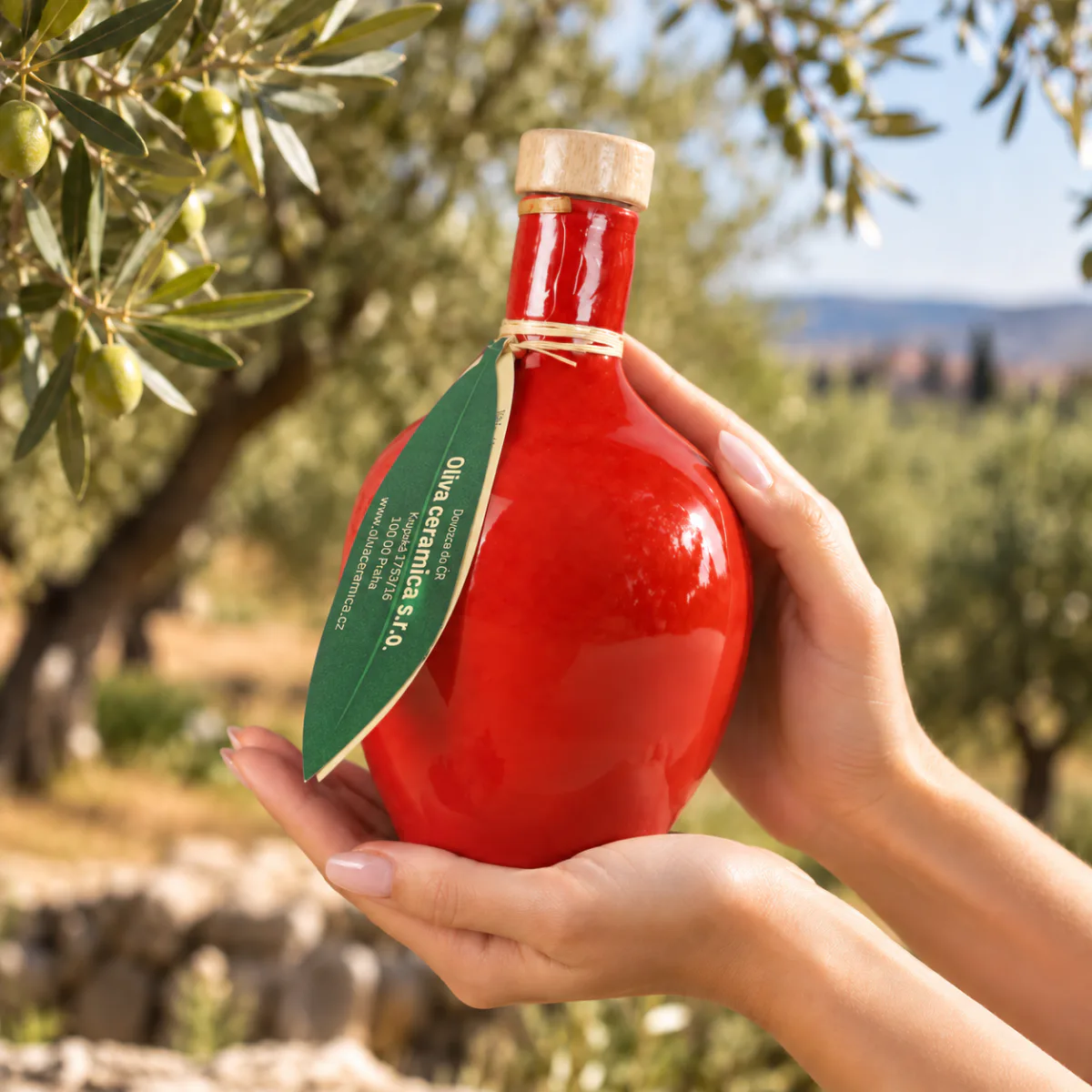 Classic červená – produkt v rukou