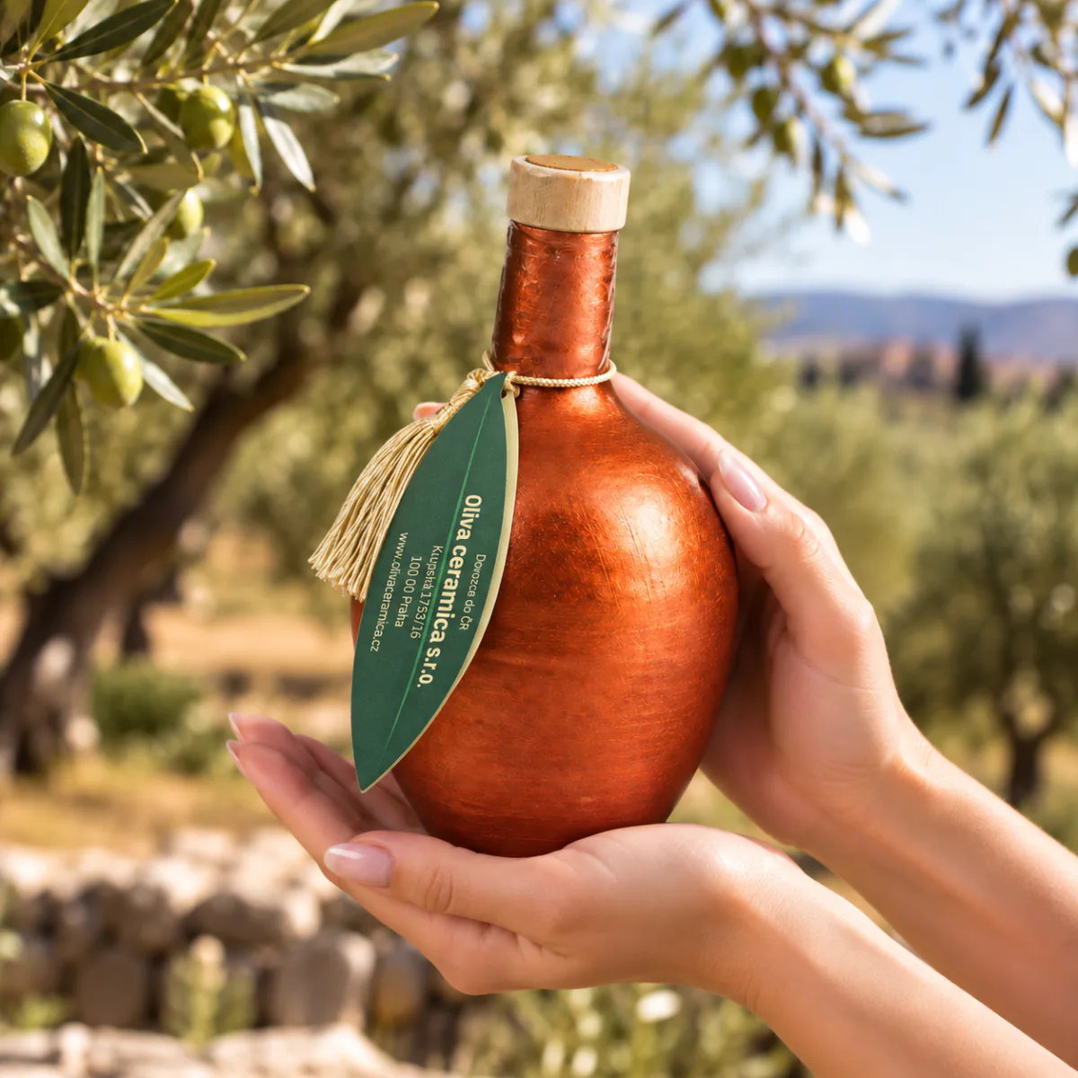 Boho chic bronzová – produkt v rukou