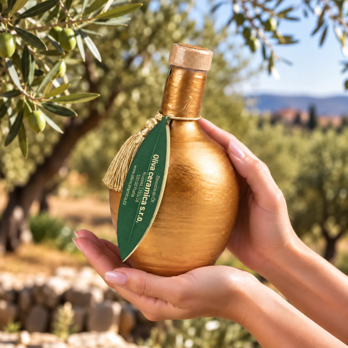 Boho chic zlatá – produkt v rukou